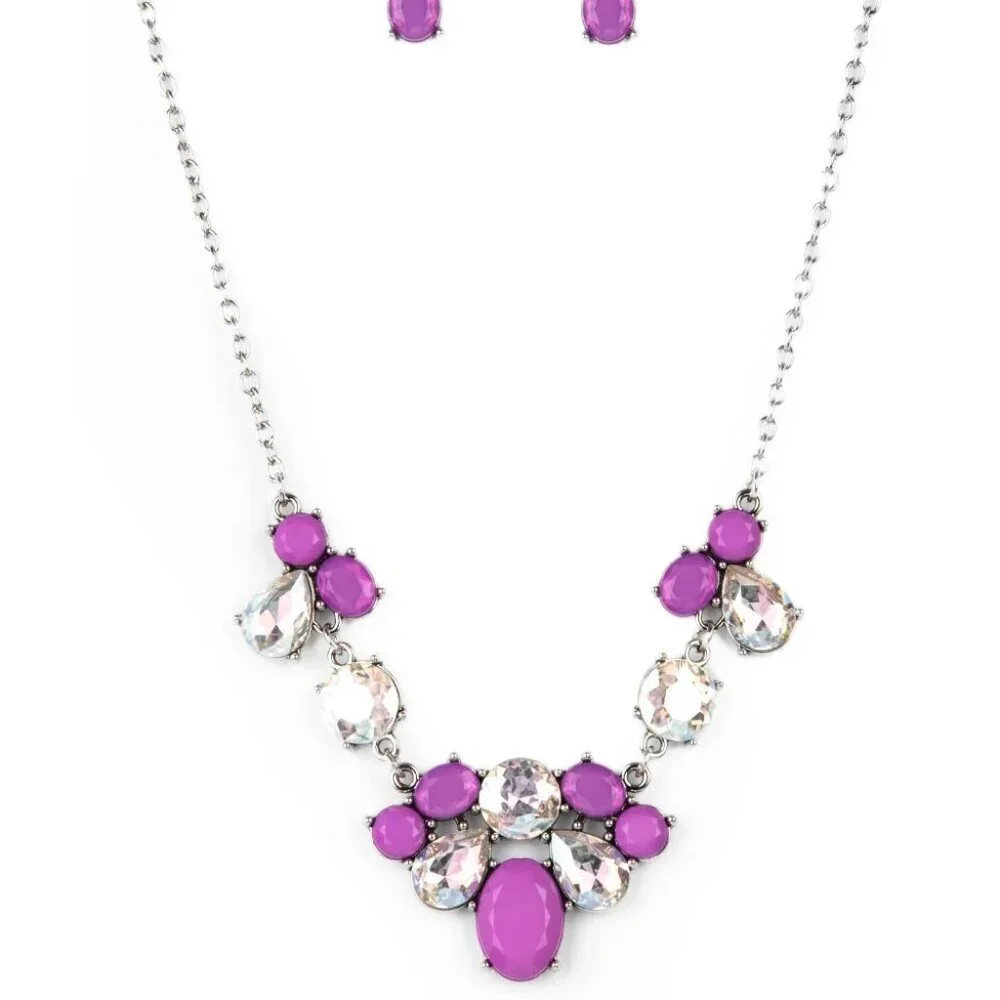 Paparazzi Jewelry Accessories - Ethereal Romance - Purple Necklace - Vintage